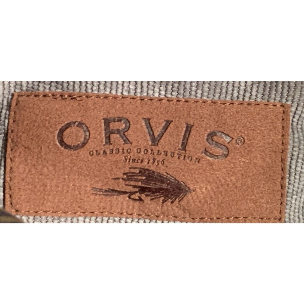 Orvis Olive Plaid Flannel Button Up Shacket Heavyweight Gorpcore Size XXL NWT